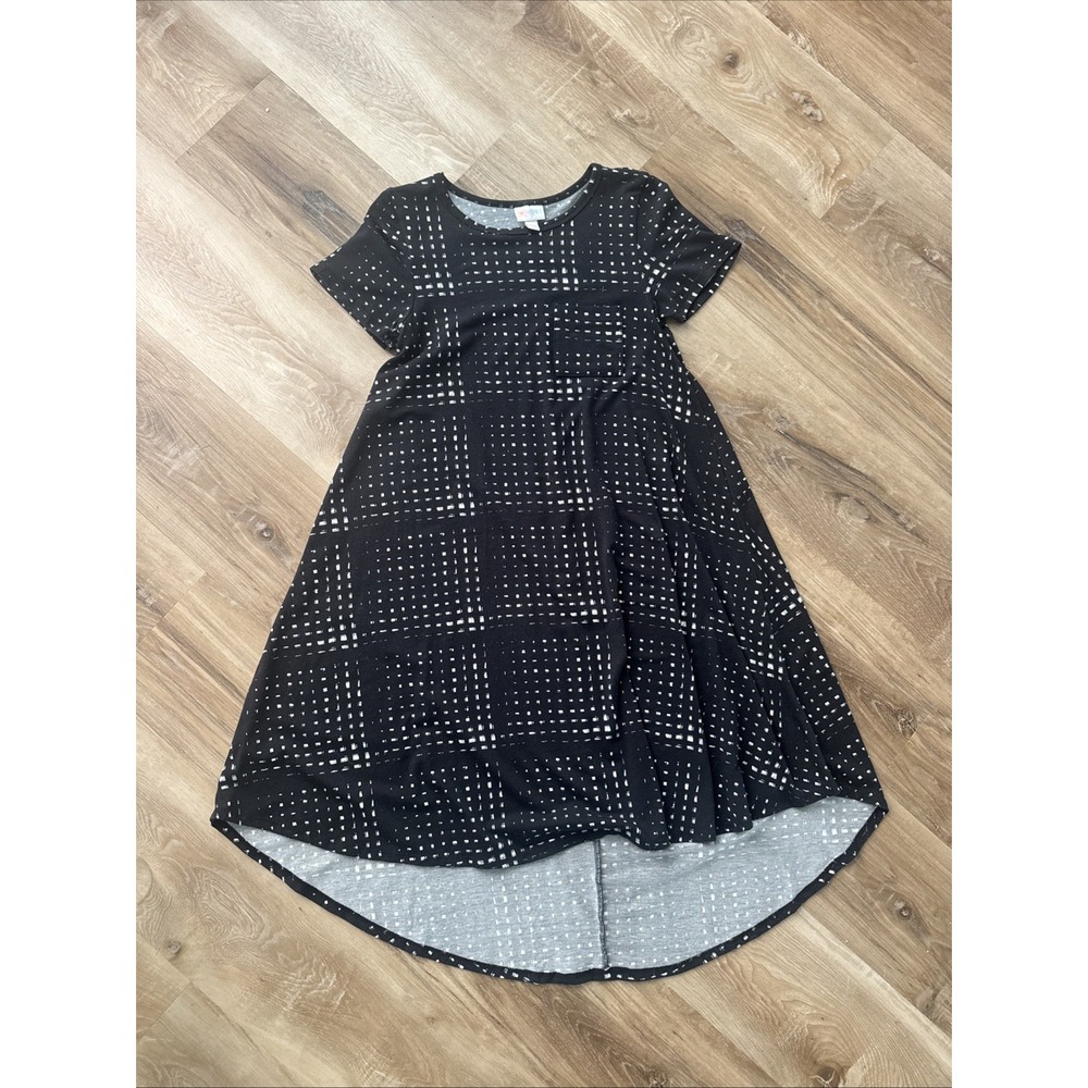 LuLaRoe Carly High Low Dress‎ Short Sleeve, Size Xxs